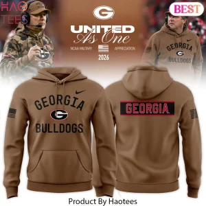 Georgia Bulldogs 2026 Military Appreciation United As One Hoodie
