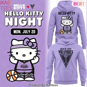 Golden State Valkyries Hello Kitty Night Basketball Hoodie