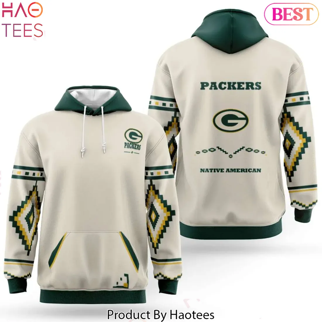 Green Bay Packers Native American Heritage Month AOP Hoodie Green Bay Packers Native American Heritage Month AOP Hoodie