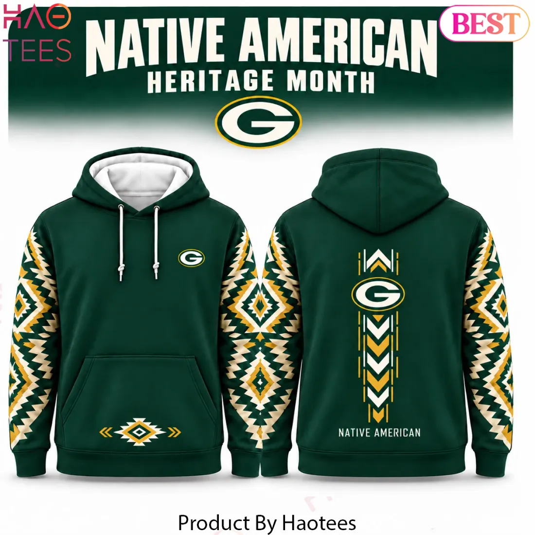Green Bay Packers Native American Heritage Month Hoodie Green Bay Packers Native American Heritage Month Hoodie