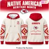 Detroit Lions Native American Heritage Month AOP Blue Hoodie