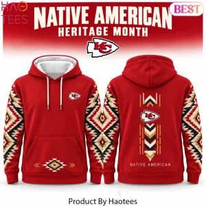 Kansas City Chiefs Native American Heritage Month AOP Red Hoodie