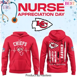 Kansas City Chiefs Nurse Appreciation Day Graphic Hoodie