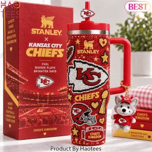 Kansas City Chiefs Stanley Edition Bling Rhinestone 40oz Tumbler with Handle Kansas City Chiefs Stanley Edition Bling Rhinestone 40oz Tumbler with Handle
