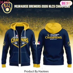 Milwaukee Brewers National League Champions 2026 Zip Hoodie