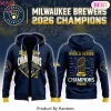 Milwaukee Brewers World Series Champions 2026 Signature Blue Hoodie Milwaukee Brewers World Series Champions 2026 Signature Blue Hoodie