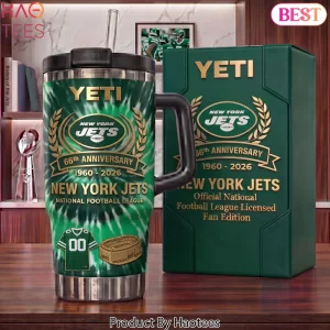 New York Jets 66th Anniversary 1960-2026 Commemorative Handle Tumbler