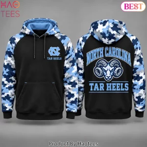 North Carolina Tar Heels Camo Raglan Pullover Hoodie