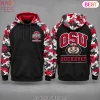 Oklahoma Sooners OU Crimson Camo Raglan Sleeve Pullover Hoodie Oklahoma Sooners OU Crimson Camo Raglan Sleeve Pullover Hoodie