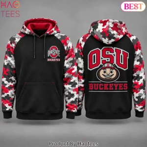 Ohio State Buckeyes OSU Red Camouflage Pullover Hoodie