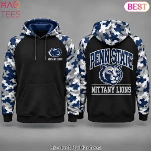 Penn State Nittany Lions NCAA Camouflage Raglan Pullover Hoodie