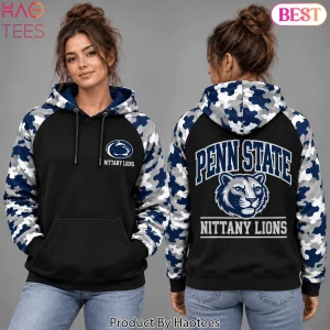 Penn State Nittany Lions NCAA Camouflage Raglan Pullover Hoodie