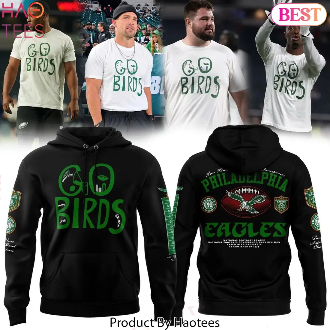 Philadelphia Eagles Go Birds Graphic Hoodie Philadelphia Eagles Go Birds Graphic Hoodie