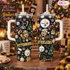 San Francisco 49ers Christmas Festive Pattern Travel Tumbler