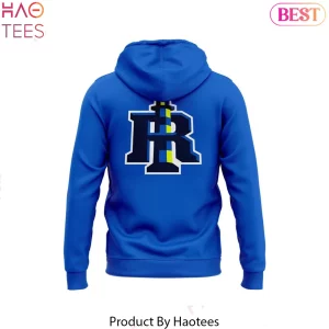 Rhode Island Breakers Primary Logo Graphic Blue Pullover Hoodie