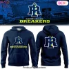 Rhode Island Breakers Primary Logo Graphic Blue Pullover Hoodie