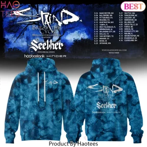 Staind Break The Cycle 25th Anniversary Tour Blue Tie Dye Hoodie