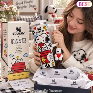 Peanuts Snoopy Good Things Ahead Bling 40oz Tumbler with Handle