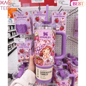 Strawberry Shortcake Stanley FlowState Quencher H2.0 Purple 40oz Tumbler