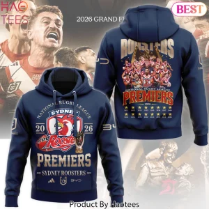 Sydney Roosters 2026 NRL Premiers Commemorative Graphic Hoodie
