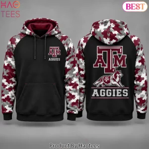 Texas A&M Aggies NCAA Reveille Mascot Maroon Camouflage Pullover Hoodie