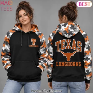 Texas Longhorns NCAA Premium Game Day Burnt Orange Camo Hoodie