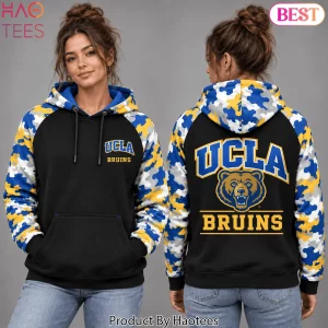 UCLA Bruins NCAA Camouflage Sleeve Pullover Hoodie