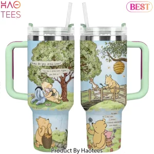Vintage Winnie The Pooh And Friends A Grand Adventure Storybook Insulated Travel 40oz Tumbler