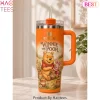 Personalized Winnie The Pooh Vintage 100 Years Of Friendship 40oz Tumbler With Handle And Straw